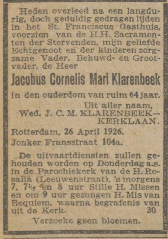 Jacobus Cornelis Mari Klarenbeek