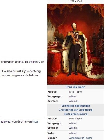 Willem II. (FrederikGeorge Lodewijk) van Oranje-Nassau
