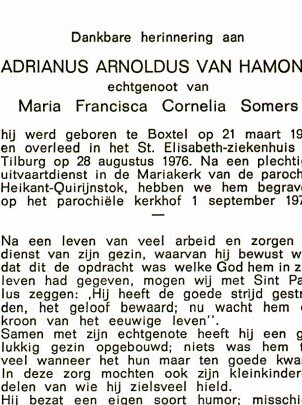 Adrianus (Jos) Arnoldus van Hamond