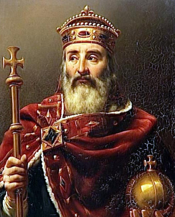 Karel de Grote Koning der Franken en Keizer Romeinse Rijk