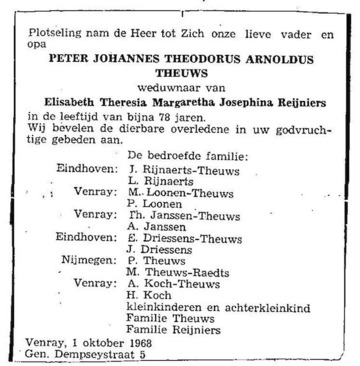 Peter Johannes Theodorus Arnoldus Theuws