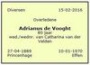 Adrianus de Vooght, de Vugt