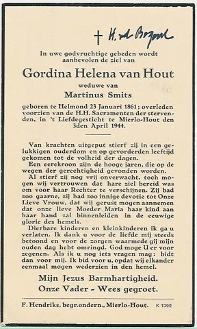 Gordina Helena van Hout