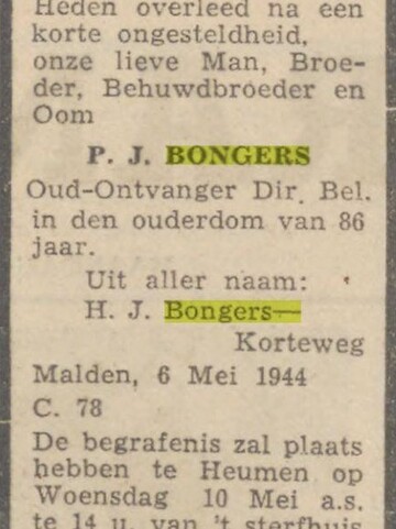 Pieter Jacobus Bongers