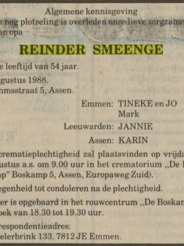 Reinder Smeenge