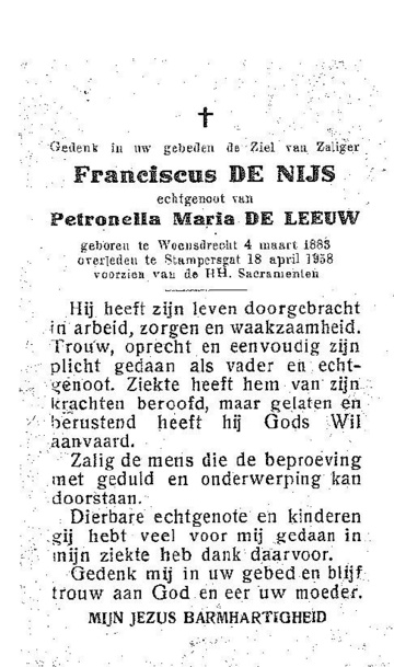 Franciscus de Nijs