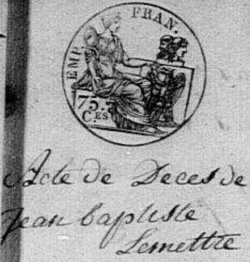 Jean Baptiste LEMETER (LEMETTRE - LEMAITRE)