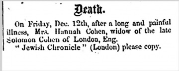 Hijntje (Hannah) Emmanuel Goldsmith (born Goudsmit)