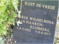 Maria Wilhelmina Klomberg