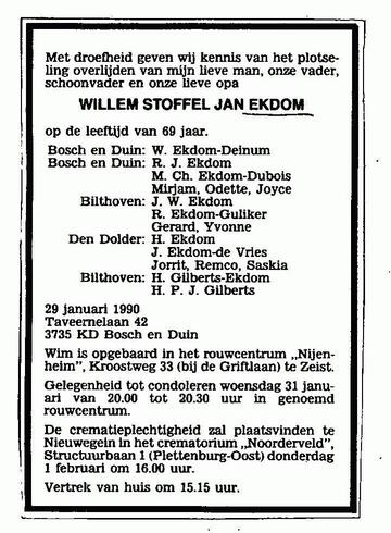 Willem Stoffel Jan EKDOM