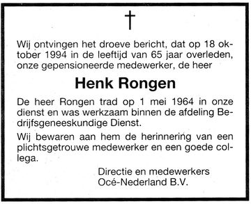 Hendrikus Johannes Rongen