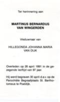Martinus Bernardus van Wingerden