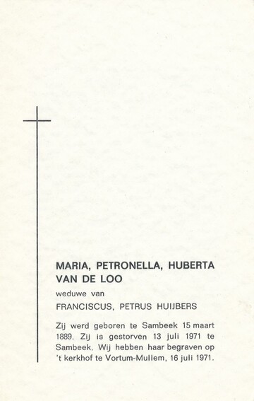 Maria Petronella Huberta van de Loo
