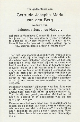 Gertruda Josepha Maria van den Berg