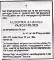 Hubertus Johannes van der Ploeg