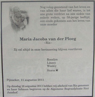 Maria Jacoba van der Ploeg
