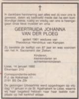 Geertruida Johanna van der Ploeg