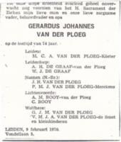 Gerardus Johannes van der Ploeg