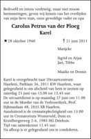 Carolus Petrus van der Ploeg