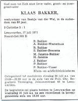 Klaas Bakker