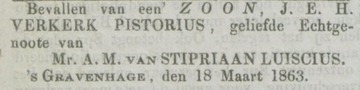 Willem Arnold Pieter van Stipriaan - Luïscius
