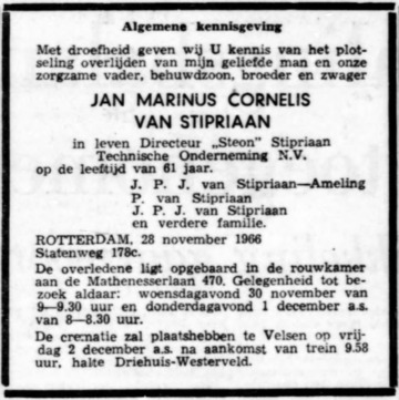 Jan Marinus Cornelis van Stipriaan
