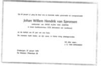 Johan Willem Hendrik van Spronsen