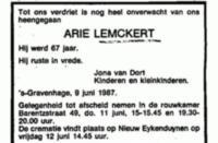 Arie Antonie Lemckert